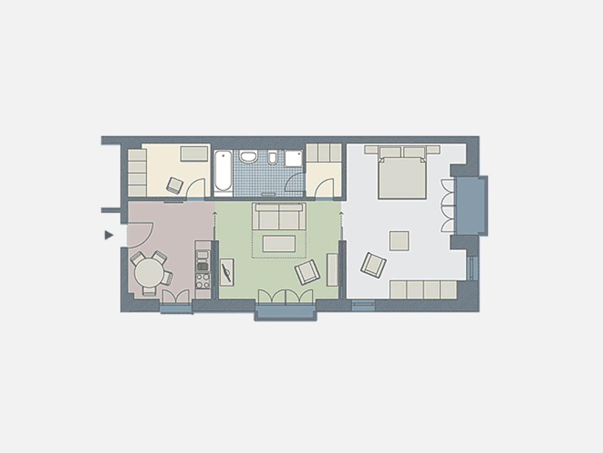 Kaiservillen Heringsdorf - Ferienwohnung Mit 1 Schlafzimmer Und Balkon Dr4 Esterno foto